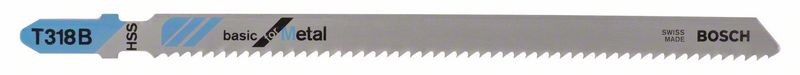 BOSCH JIGSAW BLADE T318B SHEET METAL UP TO 6MM 5 PACK
